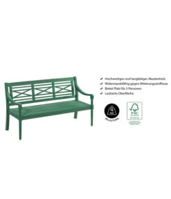 Dehner Gartenbank Emma, 3-Sitzer -Eleganter Garten 6708473 WE IG 001 BankEmma3er