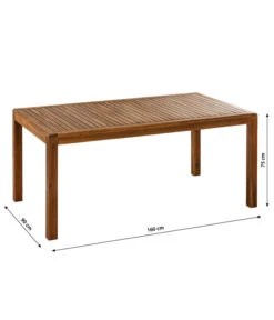 Dehner Gartentisch Lima, Ca. B160/H75/T90 Cm -Eleganter Garten 6708713 WE BG 001 TischLima