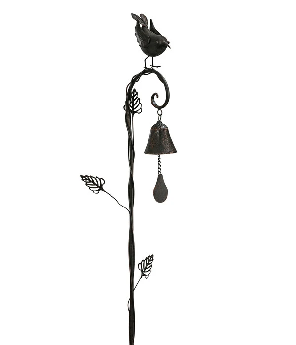 Dehner Metall-Dekostab Vogelglocke, Ca. B14,6/H113/T8,9 Cm 3 Dehner Metall-Dekostab Vogelglocke, Ca. B14,6/H113/T8,9 Cm