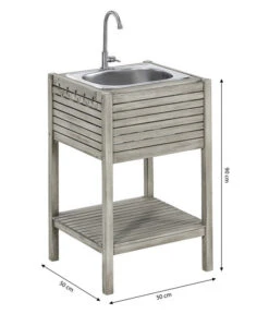 Dehner Spülschrank Southampton, Ca. B50/H90/T50 Cm -Eleganter Garten 6713762 WE BG 001 SpuelschrankSouthamptonNEU