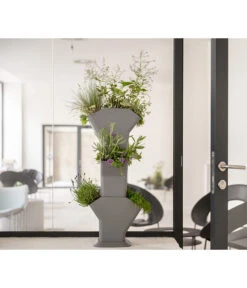 Kunststoff-Pflanzbaum-Set, Grau, Ca. B31,3/H77,3/31,3 Cm 18 Kunststoff-Pflanzbaum-Set, Grau, Ca. B31,3/H77,3/31,3 Cm -Eleganter Garten 6739528 WE MO 003 KunststoffPflanzbaumSetgrau