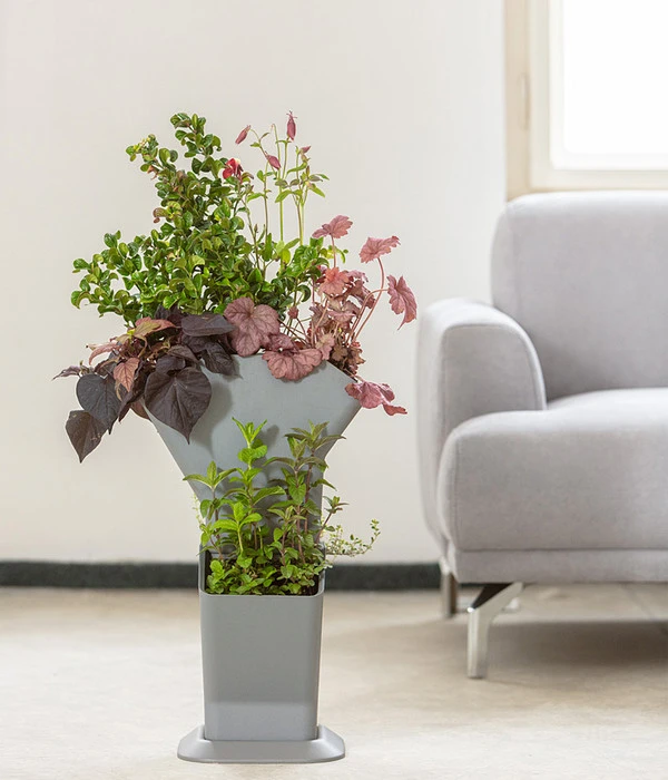 Kunststoff-Pflanzbaum-Set, Grau, Ca. B31,3/H77,3/31,3 Cm 7 Kunststoff-Pflanzbaum-Set, Grau, Ca. B31,3/H77,3/31,3 Cm – Bild 5