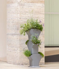 Kunststoff-Pflanzbaum-Set, Grau, Ca. B31,3/H77,3/31,3 Cm 20 Kunststoff-Pflanzbaum-Set, Grau, Ca. B31,3/H77,3/31,3 Cm -Eleganter Garten 6739528 WE MO 005 KunststoffPflanzbaumSetgrau