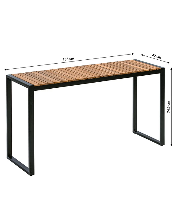 Dehner Balkontisch Chicago Wood, Ca. B133/H74,5/T42 Cm 5 Dehner Balkontisch Chicago Wood, Ca. B133/H74,5/T42 Cm – Bild 3