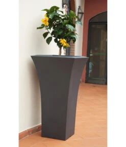 Farmet Kunststoff-Topf Patio -Eleganter Garten 6744981 WE MO 001 Pflanzkuebeldunkelanthrazitquadratisch48cm