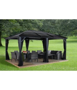 Sojag Pavillon Meridien 12x16, Ca. B485/H270/T365 Cm -Eleganter Garten 6752737 WE MO 001 PavillionMeridien