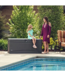 Lifetime Kissenbox, 495 L -Eleganter Garten 6752976 WE MO 004 KissenboxXXLCarbongrau