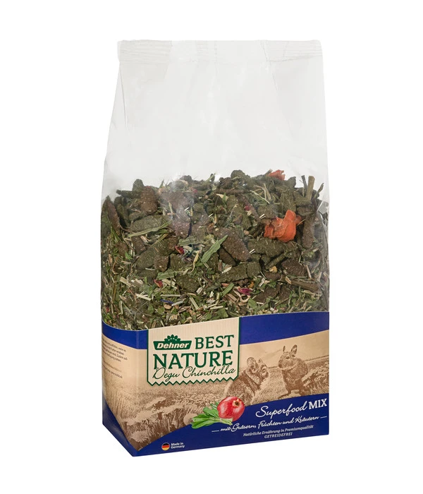Dehner Best Nature Degu-/Chinchillafutter Superfood Mix 3 Dehner Best Nature Degu-/Chinchillafutter Superfood Mix
