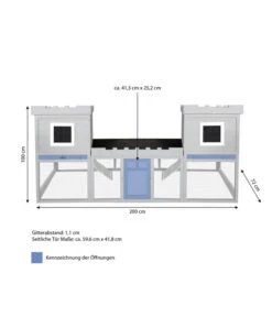 Dehner Nagerheim Happy Home Nottingham, Ca. B200/H100/T72 Cm 15 Dehner Nagerheim Happy Home Nottingham, Ca. B200/H100/T72 Cm -Eleganter Garten 6767164 WE BG 001 DehnerNagerheimNottinghamMGg