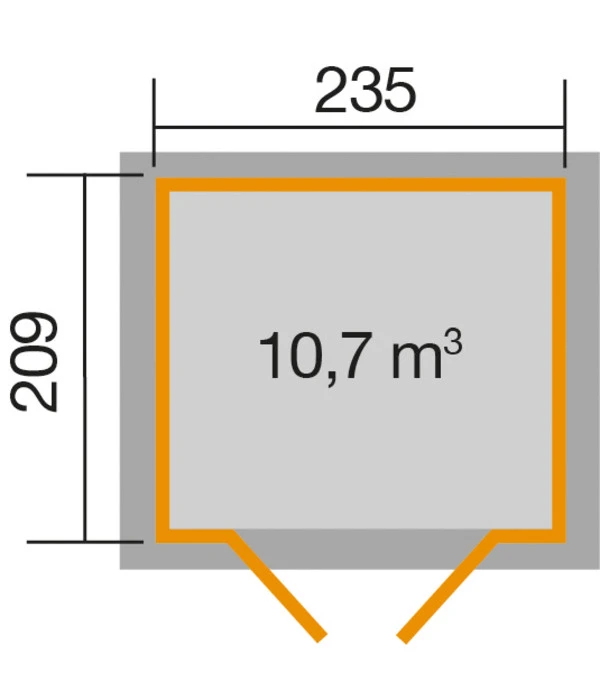 Weka Gartenhaus 264 4 Weka Gartenhaus 264 – Bild 2