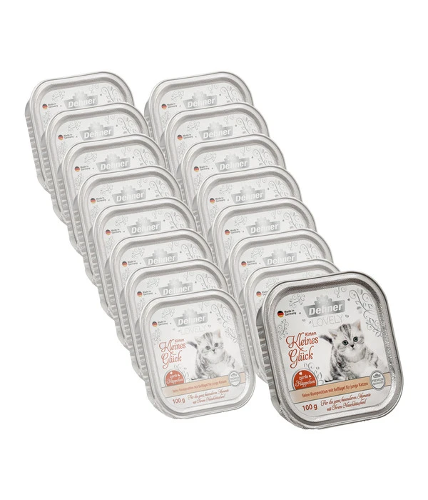 Dehner Premium Lovely Nassfutter Für Katzen Kitten Kleines Glück 3 Dehner Premium Lovely Nassfutter Für Katzen Kitten Kleines Glück