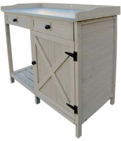 Habau Pflanztisch, Ca. B98/H95/T48 Cm -Eleganter Garten 6845895 WE FS 003 HabauPflanztisch