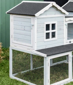 Dehner Nagerheim Happy Home Refugio, Ca. B190/H117/T76 Cm 16 Dehner Nagerheim Happy Home Refugio, Ca. B190/H117/T76 Cm -Eleganter Garten 6846174 WE DE 002 DehnerMarkenqualitaetKaninchenstallDoppelstock