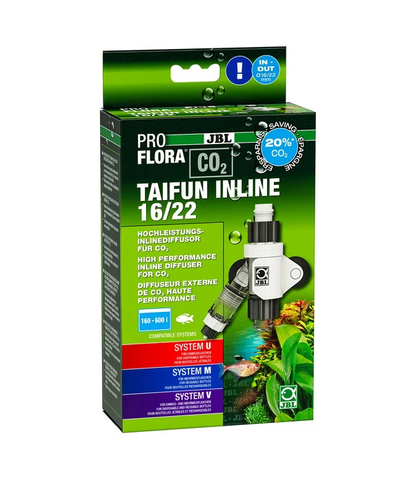 JBL PROFLORA CO2 Diffusor Taifun Inline 16/22, 160-600 L 3 JBL PROFLORA CO2 Diffusor Taifun Inline 16/22, 160-600 L