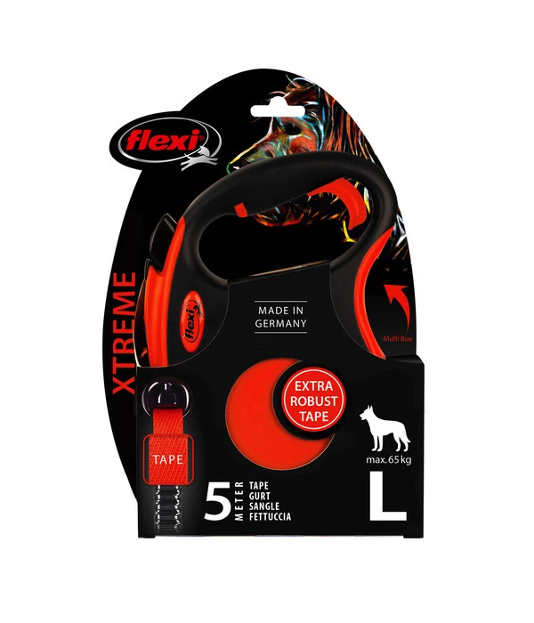 Flexi® Hundeleine Gurt-Lein XTREME, Large, Schwarz/orange, 5 M 4 Flexi® Hundeleine Gurt-Lein XTREME, Large, Schwarz/orange, 5 M – Bild 2