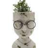 Dehner Magnesia-Topf Kopf Mit Brille, Ca. H29 Cm -Eleganter Garten 6865307 WE FS 001 DehnerMagnesiaTopfKopfmitBrille