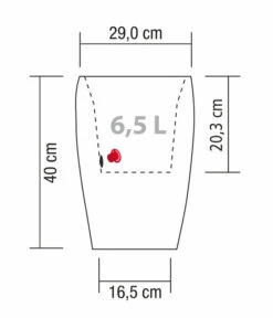 Scheurich Kunststoff-Topf Barceo High, Rund 14 Scheurich Kunststoff-Topf Barceo High, Rund -Eleganter Garten 6878946 WE BG 001 ScheurichTopfBarceoHigh