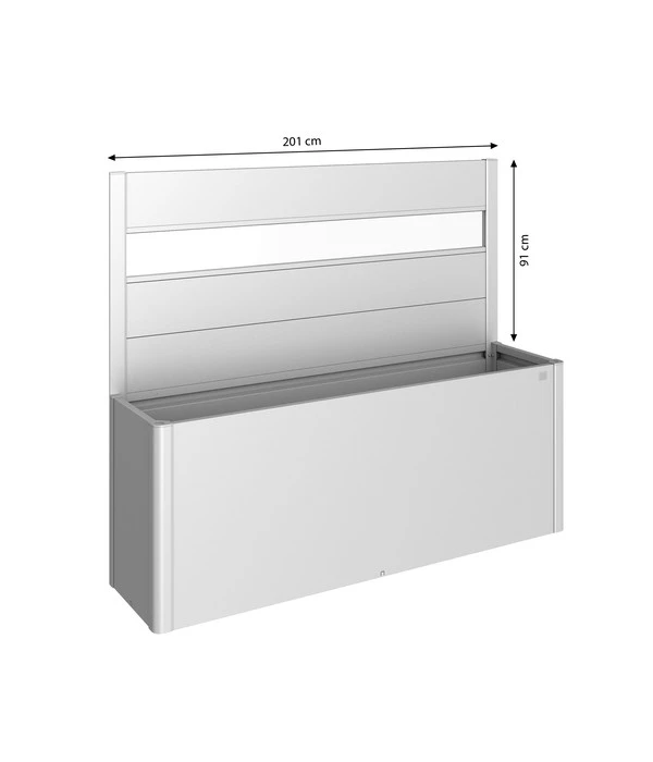 Biohort Sichtschutz Belvedere 200 Mit Acrylglas, Ca. B201/H91/T4 Cm 4 Biohort Sichtschutz Belvedere 200 Mit Acrylglas, Ca. B201/H91/T4 Cm – Bild 2