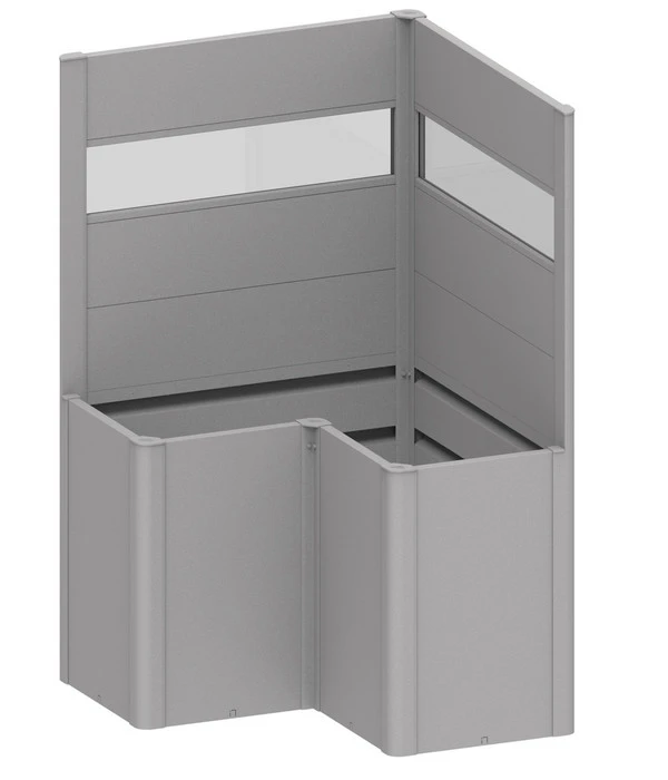 Biohort Sichtschutz Belvedere L100 Mit Acrylglas, Ca. B102/H91/T102 Cm 3 Biohort Sichtschutz Belvedere L100 Mit Acrylglas, Ca. B102/H91/T102 Cm