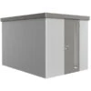 Biohort Gerätehaus Neo 4B, Silber/quarzgrau -Eleganter Garten 6892160 WE FS 001 BiohortGeraetehausNeo4B