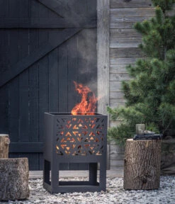 Dehner Feuerschale Manacor, Ca. B50/H70/T50 Cm -Eleganter Garten 6892368 WE MO 001 FeuerschaleManacor