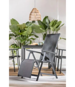 Dehner Relaxsessel Cleveland, Dunkelgrau -Eleganter Garten 6894158 WE MO 001 RelaxsesselClevelandGrau