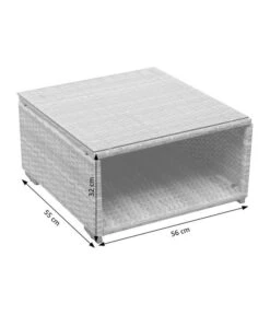 Dehner Balkonset Como, 4-teilig -Eleganter Garten 6894166 WE DE 002 BalkonSetComoSkizze