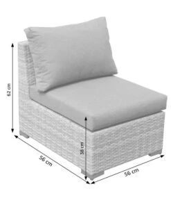 Dehner Balkonset Como, 4-teilig -Eleganter Garten 6894166 WE DE 004 BalkonSetComoSkizze