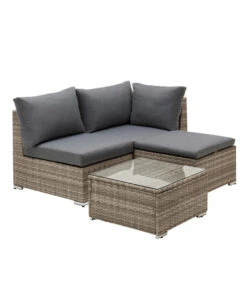 Dehner Balkonset Como, 4-teilig -Eleganter Garten 6894166 WE FS 002 BalkonsetComo