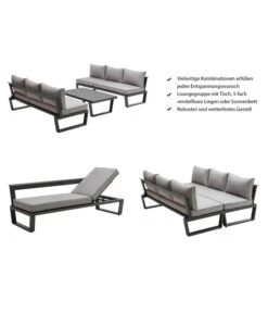 Dehner Liegenset Bellevue, 3-teilig -Eleganter Garten 6894182 WE IG 001 DehnerLiegensetBellevue
