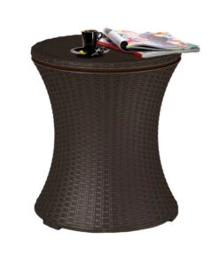 Keter Beistelltisch Pacific Cool Bar, Ca. Ø49,5/H57-82,5 Cm -Eleganter Garten 6894877 WE DE 001 pacificcoolbar