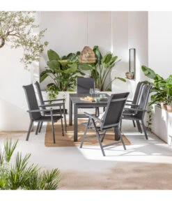 Dehner Klappsessel Cleveland, Dunkelgrau 11 Dehner Klappsessel Cleveland, Dunkelgrau -Eleganter Garten 6895379 6894133 6894141 WE MO 001 StapelstuhlClevelandGrau