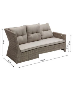 Dehner Geflechtlounge Bologna, 5-teilig -Eleganter Garten 6903447 WE BG 002 LoungeBolognakorrektur