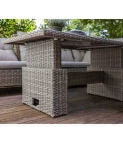 Dehner Geflechtlounge Bologna, 5-teilig -Eleganter Garten 6903447 WE MO 003 LoungeBolognaNEU