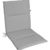 KETTtex Niederlehnerpolster Lindos Hellgrau, Ca. B100/H4/T50 Cm