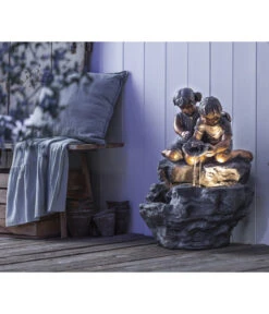 Dehner Polyresin-Gartenbrunnen Couple, Ca. H48 Cm -Eleganter Garten 6911093 WE MO 002 BrunnenCouple