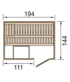 Weka Sauna Halmstad Mit Glastür 12 Weka Sauna Halmstad Mit Glastür -Eleganter Garten 6914212 WE DE 001 WekaSaunaHalmstad