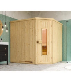 Weka Ecksauna Varberg Mit Holztür, Ca. B194/H199/T194 Cm 13 Weka Ecksauna Varberg Mit Holztür, Ca. B194/H199/T194 Cm -Eleganter Garten 6914295 WE MO 002 WekaEcksaunaVarbergmitHolztuer