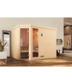 Weka Sauna Turku Mit Glastür Und Fenster, Ca. B248/H205/T198 Cm 8 Weka Sauna Turku Mit Glastür Und Fenster, Ca. B248/H205/T198 Cm -Eleganter Garten 6914576 WE MO 001 WekaSaunaTurku3