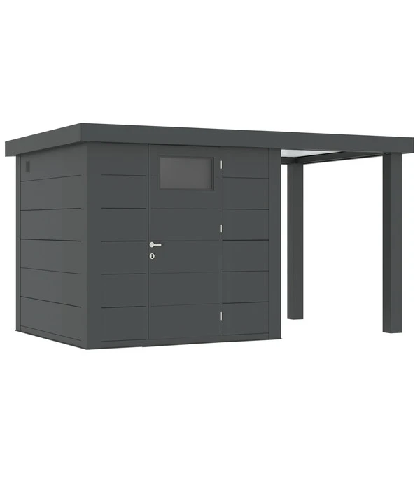 Wolff Finnhaus Metallgerätehaus Eleganto 2424, Inkl. Seitendach Rechts, Ca. B426/H227/T259 Cm 3 Wolff Finnhaus Metallgerätehaus Eleganto 2424, Inkl. Seitendach Rechts, Ca. B426/H227/T259 Cm