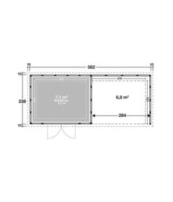 Wolff Finnhaus Metallgerätehaus Eleganto 3024, Inkl. Lounge Rechts, Ca. B602/H227/T258 Cm 7 Wolff Finnhaus Metallgerätehaus Eleganto 3024, Inkl. Lounge Rechts, Ca. B602/H227/T258 Cm -Eleganter Garten 6929418 WE DE 001 FinnhausEleganto