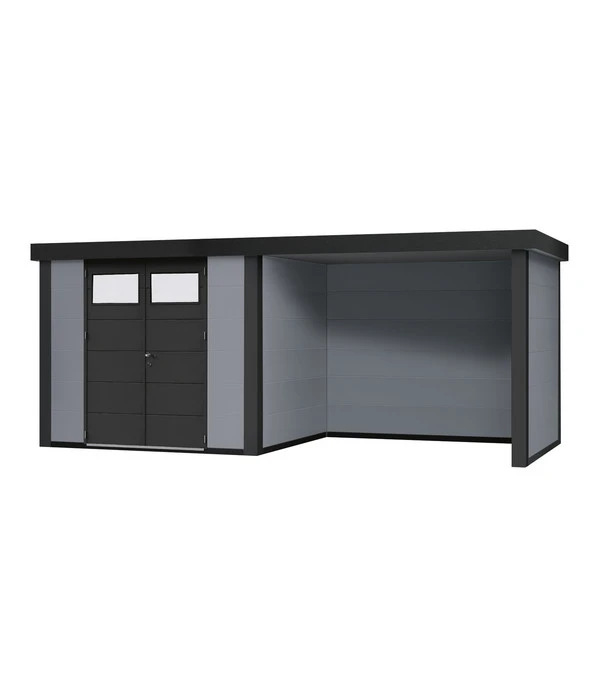 Wolff Finnhaus Metallgerätehaus Eleganto 3024, Inkl. Lounge Rechts, Ca. B602/H227/T258 Cm 3 Wolff Finnhaus Metallgerätehaus Eleganto 3024, Inkl. Lounge Rechts, Ca. B602/H227/T258 Cm