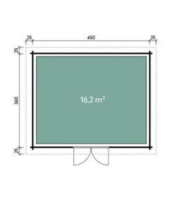 Wolff Finnhaus Gartenhaus Malmö 44-D -Eleganter Garten 6930416 WE DE 001 FinnhausBBHMalmoe44D