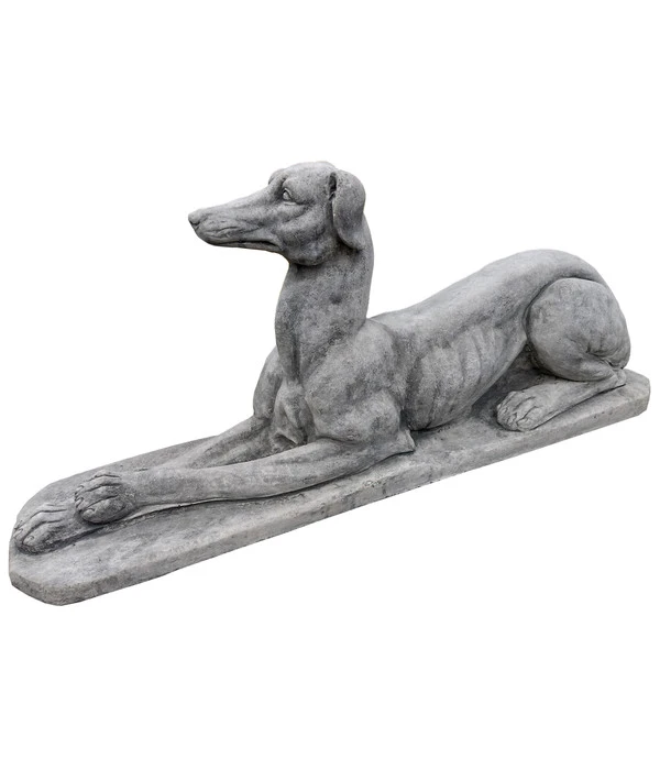 Stein-Windhund, Ca. H39 Cm 3 Stein-Windhund, Ca. H39 Cm