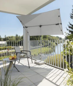 Schneider Sonnenschirm Novara, Rechteckig, Ca. B190/T140 Cm -Eleganter Garten 6953541 WE MO 001 SchneiderSonnenschirmNovarasilbergrau