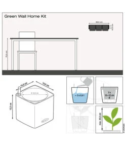 LECHUZA® CUBE Glossy Green Wall Home Kit, Ca. B48/H14/T15 Cm 11 LECHUZA® CUBE Glossy Green Wall Home Kit, Ca. B48/H14/T15 Cm -Eleganter Garten 6963037 6963045 WE FS 003 GreenWallHomeKit