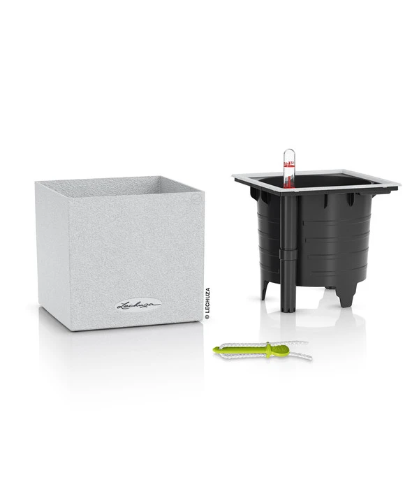 LECHUZA® Kunststoff-Topf Canto Stone, Eckig, Ca. B14/H13,5/T14 Cm 6 LECHUZA® Kunststoff-Topf Canto Stone, Eckig, Ca. B14/H13,5/T14 Cm – Bild 4