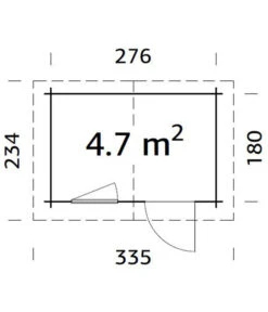 Palmako Gartenhaus Klara, Ca. B336/H235/T234 Cm 7 Palmako Gartenhaus Klara, Ca. B336/H235/T234 Cm -Eleganter Garten 6974000 WE BG 001 PalmakoGartenhausKlara