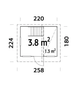 Palmako Spielhaus Tom, Ca. B258/H228/T224 Cm 9 Palmako Spielhaus Tom, Ca. B258/H228/T224 Cm -Eleganter Garten 6974604 WE BG 001 PalmakoSpielhausTom