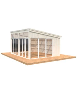 Palmako Pavillon Nova, Inkl. Front- Und Seitenverglasung, Ca. B517/H288/T397 Cm